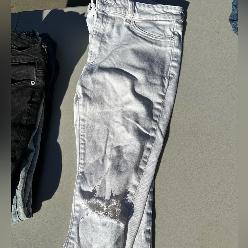 DL1961 Margaux Instasculpt Ankle Skinny white jeans